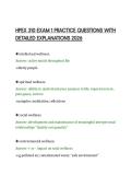 HPEX 310 EXAM 1 PRACTICE QUESTIONS WITH&NewLine;DETAILED EXPLANATIONS 2026&NewLine;