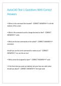 AutoCAD Test 1 Questions With Correct Answers&period;