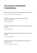 HPEX 310 EXAM 1 QUICK REVISION&NewLine;FLASHCARDS 2026&NewLine;