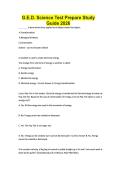 G&period;E&period;D&period; Science Test Prepare Study Guide 2026