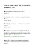 HPEX 310 EXAM 2 MOCK TEST WITH ANSWER&NewLine;RATIONALES 2026