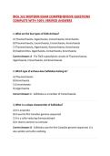 BIOL 322 MIDTERM EXAM COMPREHENSIVE QUESTIONS COMPLETE WITH 100&percnt; VERIFIED ANSWERS  