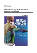 Test Bank - Medical Terminology&colon; An Illustrated Guide&comma; 9th Edition &lpar;Cohen&comma; 2021&rpar;&comma; Chapter 1-16 Complete&vert;&vert;VERIFIED EDITION