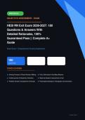 HESI RN Exit Exam 180 Questions & Answers with Detailed Rationales Actual Exam 2026&sol;2027 &ndash; Complete Exam-Style Q&As &vert; 100&percnt; Certified Verified &ndash; Pass Guaranteed &ndash; A&plus; Graded