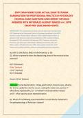 EPPP EXAM NEWEST 2026 ACTUAL EXAM TEST BANK &NewLine;EXAMINATION FOR PROFESSIONAL PRACTICE IN PSYCHOLOGY &NewLine;&vert;350 REAL EXAM QUESTIONS AND CORRECT DETAILED &NewLine;ANSWERS WITH RATIONALES ALREADY GRADED A&plus; &vert; EPPP &NewLine;EXAM PREP 2026 &lpar;BRAND NEW&excl;&excl;&rpar;