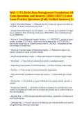 WGU C175&sol;D426 Data Management Foundations OA&NewLine;Exam Questions and Answers &lpar;2026&sol;2027&rpar; &vert; Latest&NewLine;Exam Practice Questions &vert; Fully Verified Answers &vert; A&plus;