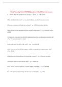 Florida Pump Ops Test &vert; UPDATED Questions with 100&percnt; Correct Answers&NewLine;