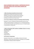 HEALTH ASSESSMENT EXAM 3 NSG3160 - COMPREHENSIVE PRACTICE QUESTIONS COMPLETE WITH 100&percnt; VERIFIED ANSWERS AND EXPLANATIONS