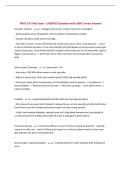 FMST 316 Final Exam &vert; UPDATED Questions with 100&percnt; Correct Answers&NewLine;