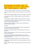 Data Management Foundations WGU C175 Ultimate Study Package &vert; 2026 Full Practice Questions & Test Bank &vert; A&plus; Verified Learning Material &vert; 100&percnt; Coverage Pack