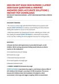 HESI RN EXIT EXAM NGN NURSING &vert; LATEST 2026 EXAM QUESTIONS & VERIFIED ANSWERS &lpar;100&percnt; ACCURATE SOLUTIONS &vert; INSTANT PDF DOWNLOAD&rpar;