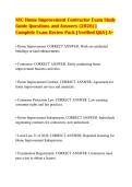 NYC Home Improvement Contractor Exam Study&NewLine;Guide Questions and Answers &lpar;2026&rpar; &vert;&NewLine;Complete Exam Review Pack &vert; Verified Q&A &vert; A&plus;