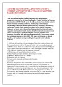 ABFM ITE EXAM 300 ACTUAL QUESTIONS AND 100&percnt; &NewLine;CORRECT ANSWERS WITH RATIONALE &lpar;GUARANTEED &NewLine;PASS&rpar; LATEST UPDATE
