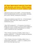 NYC Home Improvement Contractor Exam Study&NewLine;Guide Questions and Answers &lpar;2026&rpar; &vert; Updated&NewLine;Real Exam Questions &vert; Accurate Solutions Guide&NewLine;&vert; A&plus;