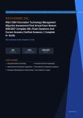 WGU C954 Information Technology Management OA Final Exam 200&plus; Questions & Answers Verified Actual Exam 2026&sol;2027 &ndash; Complete Exam-Style Q&As &vert; 100&percnt; Certified Verified &ndash; Pass Guaranteed &ndash; A&plus; Graded