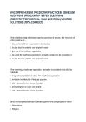 PN COMPREHENSIVE PREDICTOR PRACTICE B 2026 EXAM QUESTIONS &vert;FREQUENTLY TESTED QUESTIONS &vert;RECENTLY TESTING REAL EXAM QUESTIONS&vert;VERIFIED SOLUTIONS &lpar;100&percnt; CORRECT&rpar;
