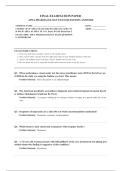 APEA PHARMACOLOGY EXAM QUESTIONS AND ANSWERS 2026 100&percnt; VERIFED A&plus; GRADE ASSURED&excl;&excl;&excl;&excl;&excl;NEW LATEST UPDATE&excl;&excl;&excl;