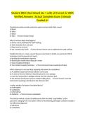 Student RDH Mock Board Sec 1 with all Correct & 100&percnt; Verified Answers &vert;Actual Complete Exam &vert;Already Graded A&plus;