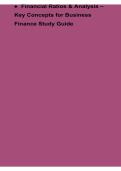 Financial Ratios & Analysis &ndash; Key Concepts for Business Finance Study Guide &ndash; Complete Guide to Liquidity Ratios&comma; Profitability Metrics&comma; Solvency Analysis&comma; Cash Flow Evaluation&comma; Financial Performance Measurement and Corporate Finance Strategies &ndash; 2025&sol; 20