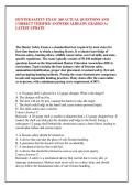 HUNTER SAFETY EXAM  260 ACTUAL QUESTIONS AND &NewLine;CORRECT VERIFIED ANSWERS ALREADY GRADED A&plus; &NewLine;LATEST UPDATE