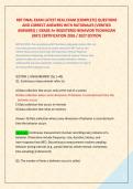 RBT FINAL EXAM LATEST REAL EXAM &lpar;COMPLETE&rpar; QUESTIONS &NewLine;AND CORRECT ANSWERS WITH RATIONALES &lpar;VERIFIED &NewLine;ANSWERS&rpar; &vert; GRADE A&plus; REGISTERED BEHAVIOR TECHNICIAN &NewLine;&lpar;RBT&rpar; CERTIFICATION 2026 &sol; 2027 EDITION