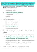 NUR2474 Pharmacology Master Review Final Exam 2026 &vert; &NewLine;Board-Style Questions & Most Tested Topics &vert; Graded A&plus;