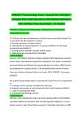 NUR2407&colon; Pharmacology Exam 2 Actual Exam 2026&sol;2027 &ndash; Complete Exam-Style Questions with Detailed Rationales &vert; 100&percnt; Verified &vert; Pass Guaranteed &ndash; A&plus; Graded