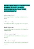 BUSINESS AND FINANCE COMPREHENSIVE &NewLine;EXAMINATION SCRIPT 2026 FULL &NewLine;QUESTIONS AND SOLUTIONS EXPERT &NewLine;REVIEW GRADED A&plus; 