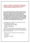 GEORGIA - COMMUNITY ASSOCIATION MANAGER &lpar;CAM&rpar; &NewLine;LICENSE EXAM 240 ACTUAL QUESTIONS AND CORRECT &NewLine;ANSWERS ALREADY GRADED A&plus; NEW&excl;&excl;&excl;&excl;&excl;&excl;&excl;&excl;&excl;&excl;&excl;&excl;&excl;&excl;&excl;&excl;