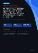 NU 578 Unit 4 Exam University of South Alabama Questions & Answers Verified PDF Actual Exam 2026&sol;2027 &ndash; Complete Exam-Style Q&As &vert; 100&percnt; Certified Verified &ndash; Pass Guaranteed &ndash; A&plus; Graded