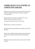 CAMPBELL BIOLOGY 9TH AP CHAPTERS 1&ndash;56&NewLine;COMPLETE STUDY GUIDE 2026