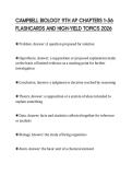 CAMPBELL BIOLOGY 9TH AP CHAPTERS 1&ndash;56&NewLine;FLASHCARDS AND HIGH-YIELD TOPICS 2026