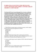FLORIDA FINAL EXAM STUDY GUIDE GHP EXAM 350 &NewLine;ACTUAL QUESTIONS WITH CORRECT ANSWERS ALREADY &NewLine;GRADED A&plus; LATEST 2026-2027 