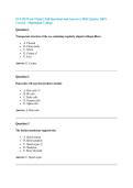 SCI 220 Week 9 Quiz &vert; Full Questions and Answers &vert; 2026 Update &vert; 100&percnt; Correct - Nightingale College&period;
