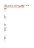 Complete Verified NIHSS Answer Key for Group A &ndash; Full Patient Score Listings - Latest Updated 2026