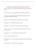 GC120 Final Exam &vert; UPDATED Questions with 100&percnt; Correct Answers &NewLine;