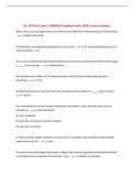 GC 120 Final Exam &vert; UPDATED Questions with 100&percnt; Correct Answers &NewLine;