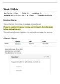 SCI 220 Week 1&comma;2&comma;3&comma;4&comma;5&comma;6&comma;7&comma;8&comma;9&comma;10&comma;11&comma;12 and 13 Bundled Quizzes with compmplete solutions&period;