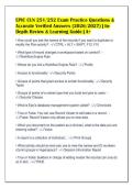EPIC CLN 251&sol;252 Exam Practice Questions &&NewLine;Accurate Verified Answers &lpar;2026&sol;2027&rpar; &vert; InDepth Review & Learning Guide &vert; A&plus;