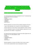  NSG120&colon; Nursing Pathophysiology Final Exam Review Actual Exam 2026&sol;2027 &ndash; Complete Exam-Style Questions with Detailed Rationales &vert; 100&percnt; Verified &vert; Pass Guaranteed &ndash; A&plus; Graded