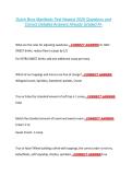 Dutch Bros Manifesto Test Newest 2026 Questions and &NewLine;Correct Detailed Answers Already Graded A&plus; 