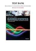 Business Statistics&colon; For Contemporary Decision Making&comma; 3rd Canadian Edition &mdash; by Ken Black & Tiffany Bayley &mdash; Complete Test Bank &lpar;Ch&period; 1-19&rpar;
