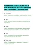 BUSMHR 3200 EXAM 2 CERTIFICATION &NewLine;EVALUATION 2026 PRACTICE QUESTIONS &NewLine;AND ANSWERS FULL SOLUTION VIEW 