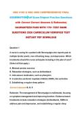 NSG 4100 & NSG 4800 COMPREHENSIVE FINAL&NewLine;EXAMINATION Full Exam Original Practice Questions&NewLine;with Correct Correct Answers & Rationales&vert;&NewLine;GAURANTEED PASS WITH 170&plus; TEST BANK&NewLine;QUESTIONS 2026 CARRICULUM VERRIFIED TEST&NewLine;INSTANT PDF DOWNLOAD