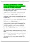 WGU D684 Introduction to Computer&NewLine;Science Test Bank Questions and Answers&NewLine;&lpar;2026&sol;2027&rpar; &vert; Study Guide Pack