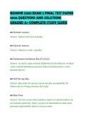 BUSMHR 3200 EXAM 2 FINAL TEST PAPER &NewLine;2026 QUESTIONS AND SOLUTIONS &NewLine;GRADED A&plus; COMPLETE STUDY GUIDE 