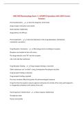 HNG 540 Pharmacology Exam 1 &vert; UPDATED Questions with 100&percnt; Correct Answers&NewLine;