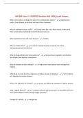 HNG 540&colon; Exam 2 &vert; UPDATED Questions with 100&percnt; Correct Answers&NewLine;