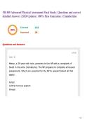 NR 509 Advanced Physical Assessment Final Study &vert; Questions and correct detailed Answers &vert; 2026 Updates &vert; 100&percnt; Pass Guarantee &vert; Chamberlain