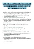 HRB FINAL COMPREHENSIVE STUDY&NewLine;GUIDE 2026 FULL QUESTIONS AND&NewLine;SOLUTIONS GRADED A&plus;&NewLine;